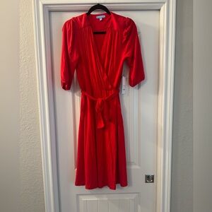 Draper James Vibrant Red Midi Dress